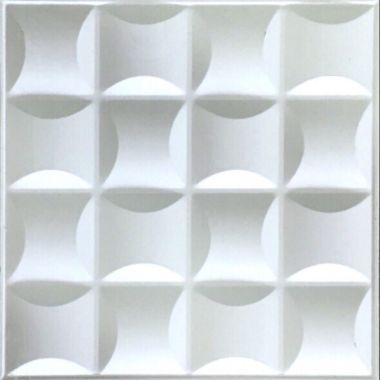 TẤM ỐP 3D KIM LOẠI - GC09 (MÀU TRẮNG)