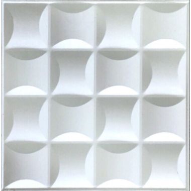 TẤM ỐP 3D KIM LOẠI - GC09 (MÀU TRẮNG)