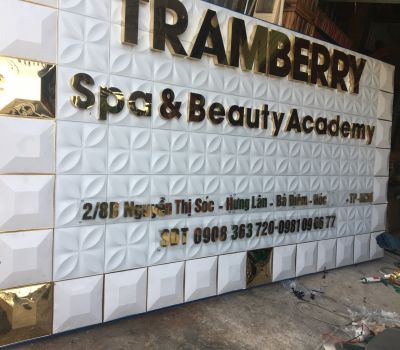 TRANG TRÍ SPA BẰNG TẤM ỐP DA TẠI HÓC MÔN